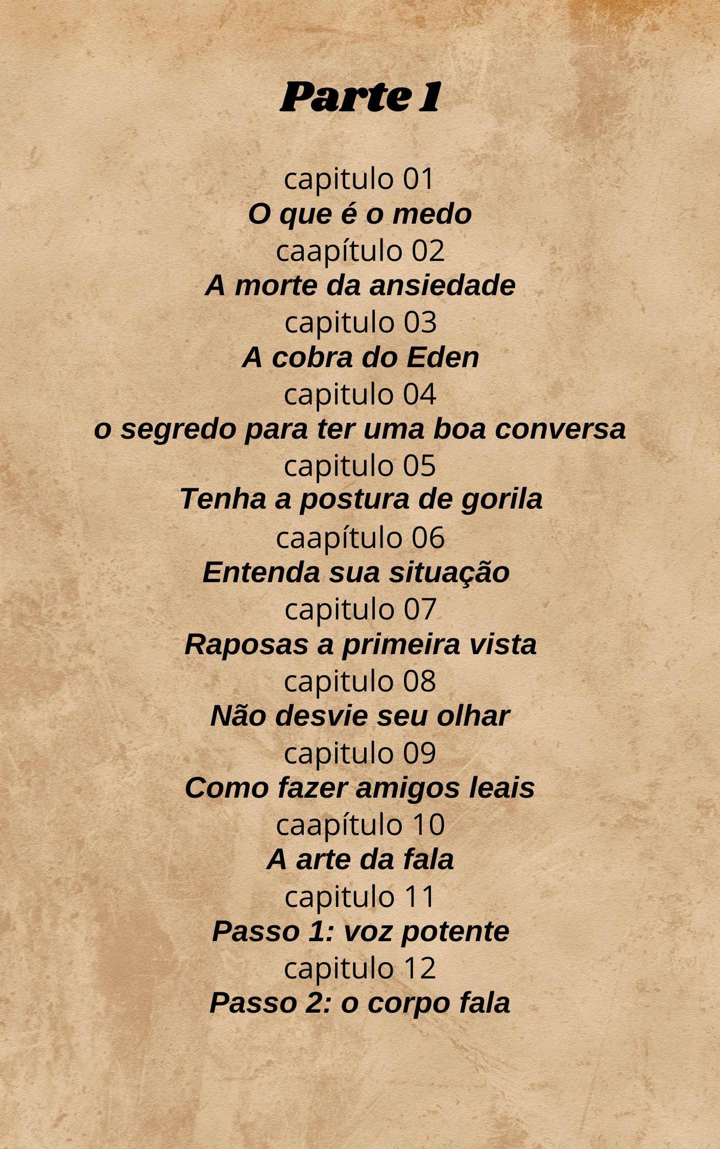 Sumário Parte 1